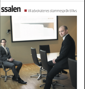 Eperoto featured in newspaper Finansavisen in an article f